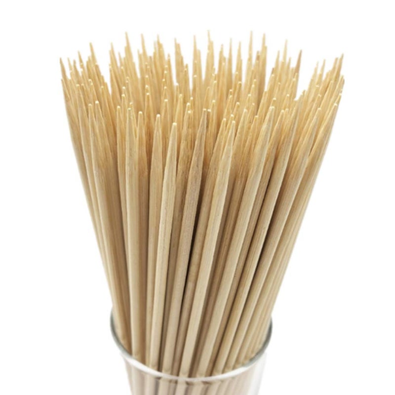HOPELF 30" Natural Bamboo Skewers Sticks for Marshmallowsï¼ŒS'Moresï¼ŒBBQï¼ŒKabobï¼ŒGrillingï¼ŒBarbecueï¼ŒRoastingï¼ŒCamping.More Size Choices 6"/8"/10"/12"/14"/36"(100 PCS) - Image 1